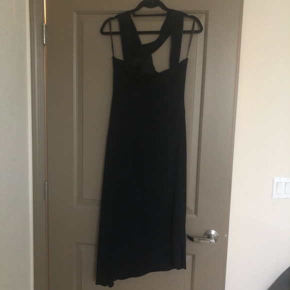 BCBG Maxazria Black Asymmetrical Dress - Picture 9 of 11